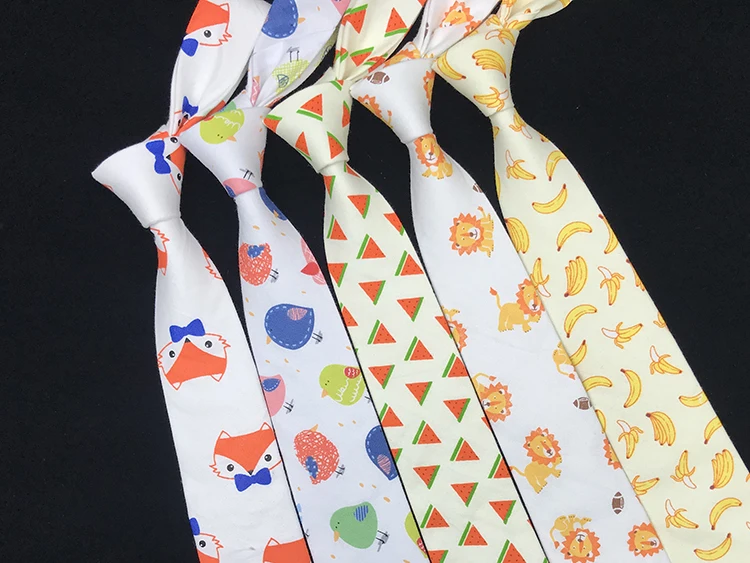 Новая мода мультфильм хлопчатобумажный галстук для мужчин тонкие галстуки