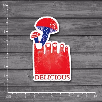 

A lot of mushroom Cool Graffiti Scrapbooking Stationery Sticker Decor Decal For Ablum Diary Laptop Luggage Skateboard[Single]