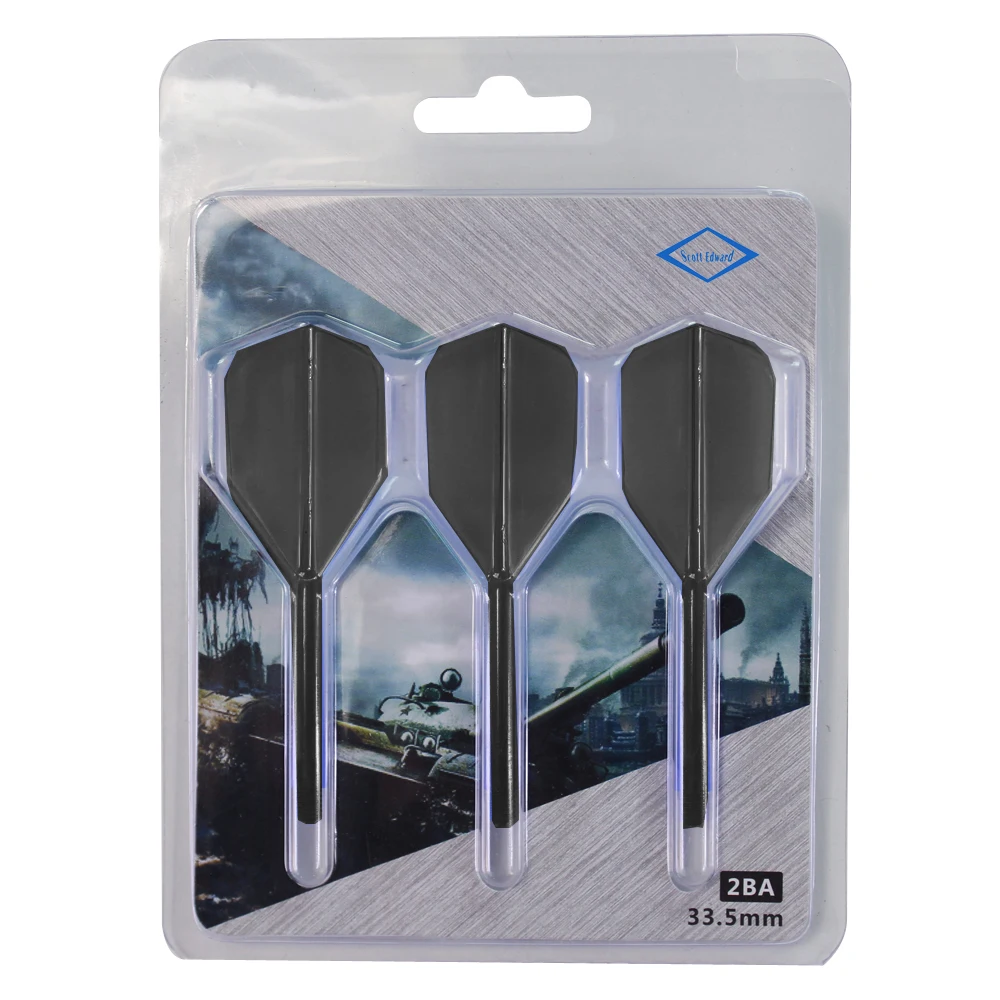 

Integrated In-one Dart Flight 2BA Thread Soft Light-weight Flexible Durable ,Anti-fall, Dart Accessories, 3 PCS Packed