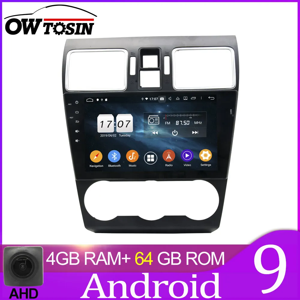 Owtosin автомобильный Радио Мультимедиа Видео плеер навигация gps Android 9,0 для Subaru Forester/Subaru XV WRX автомобиль - Цвет: 64GB unit only
