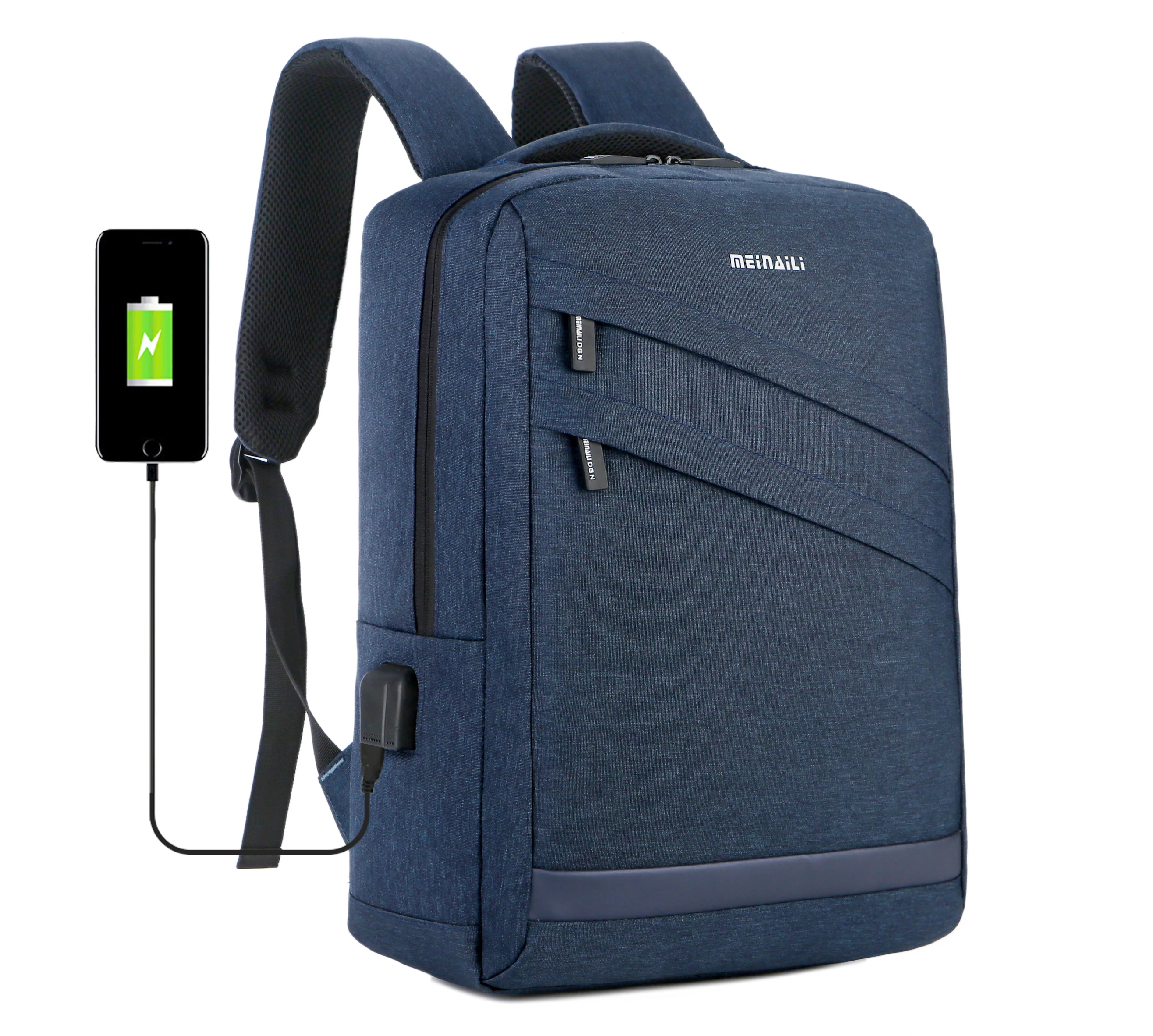 

2019 New Design Multi-Functional 15.6"Laptop Backpack Male Water-proof Travel Bag with USB Charging Backpack Casual Shoulder Bag