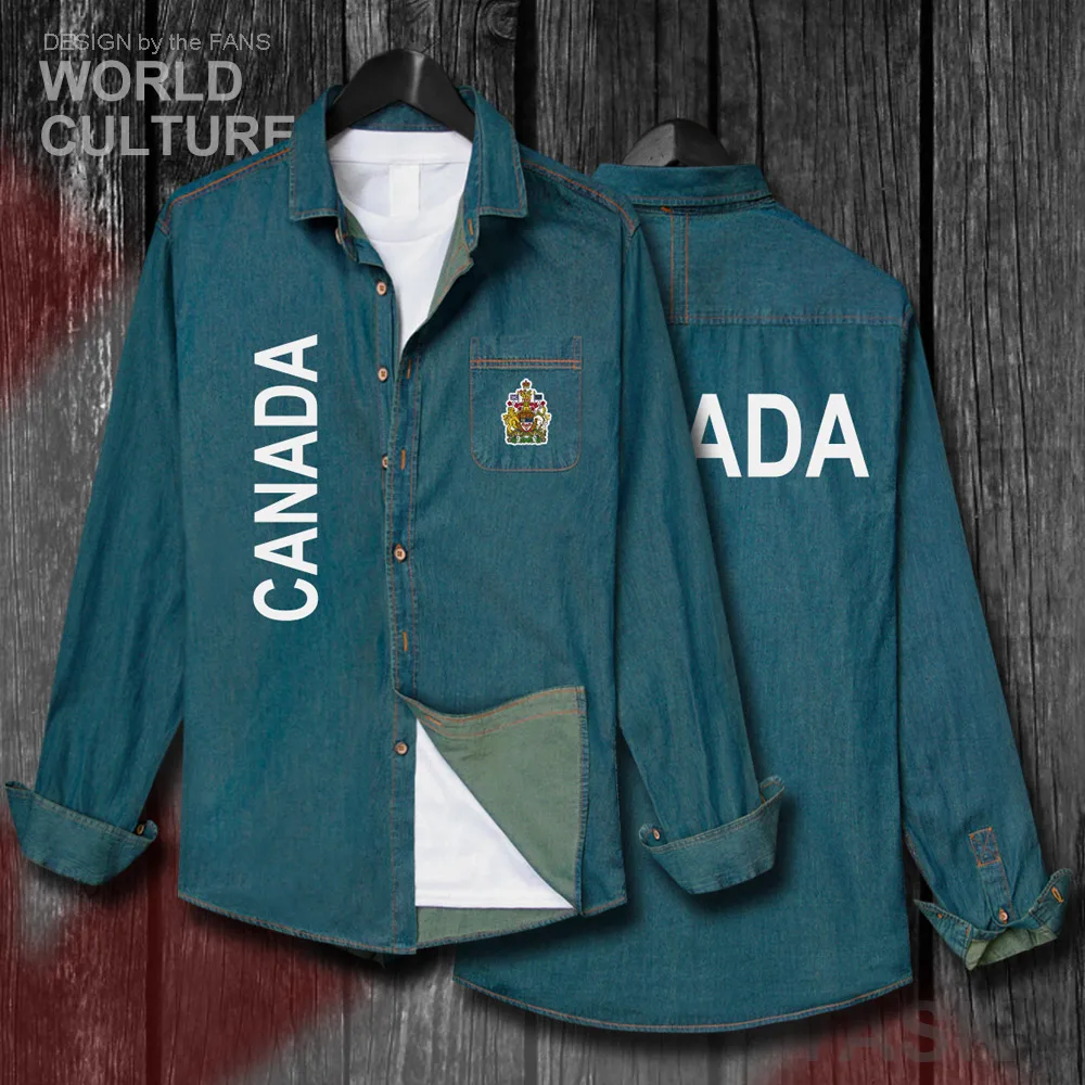 Canada Canadians CA CAN Jacket Men Clothes Autumn Fashion Turn down
