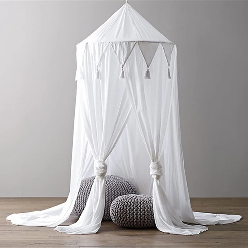 

Baby Crib Bed Canopy Four-door Baby Mosquito Net 2018 Baby Bed Curtain Children Crib Netting Baby Room Decoration