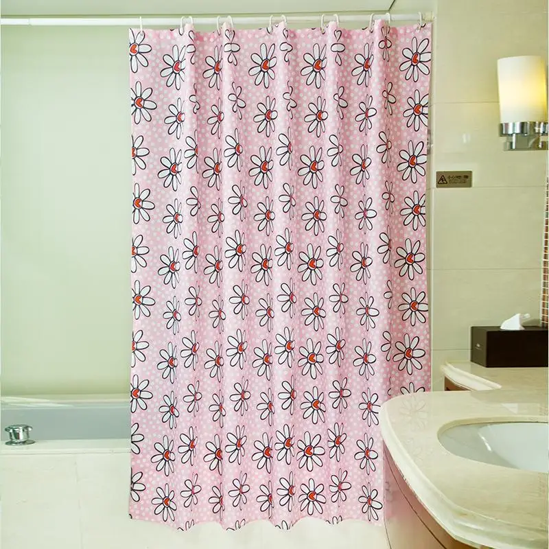 Curtain love flower terylene cloth polyester fabric shower curtain waterproof 180*120cm | Дом и сад