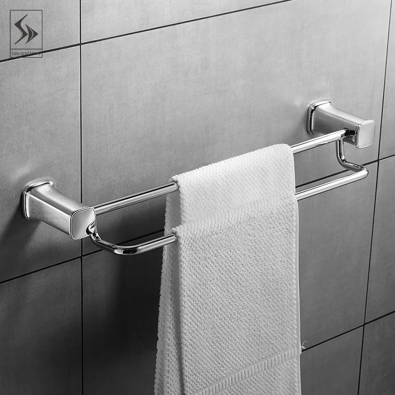 304 stainless steel towel rack bathroom rack towel double ...