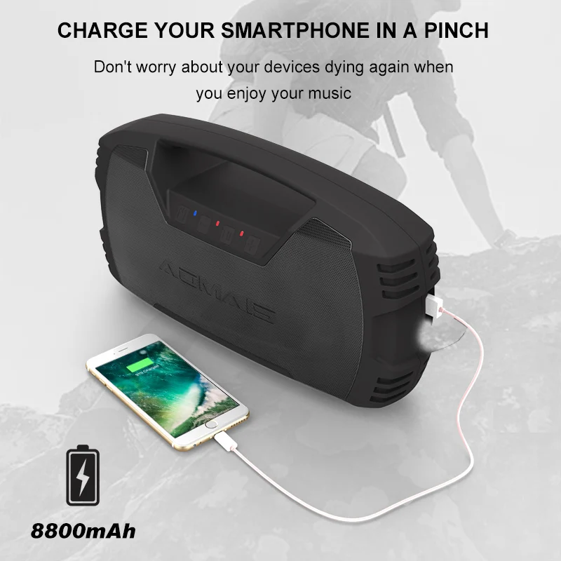 Aomais Go Outdoor Bluetooth Speakers 30w With Loud Bass Ipx7 Waterproof 30 Hours Playtime With 00mah Battery Portable Speaker Buy Cheap In An Online Store With Delivery Price Comparison Specifications Photos