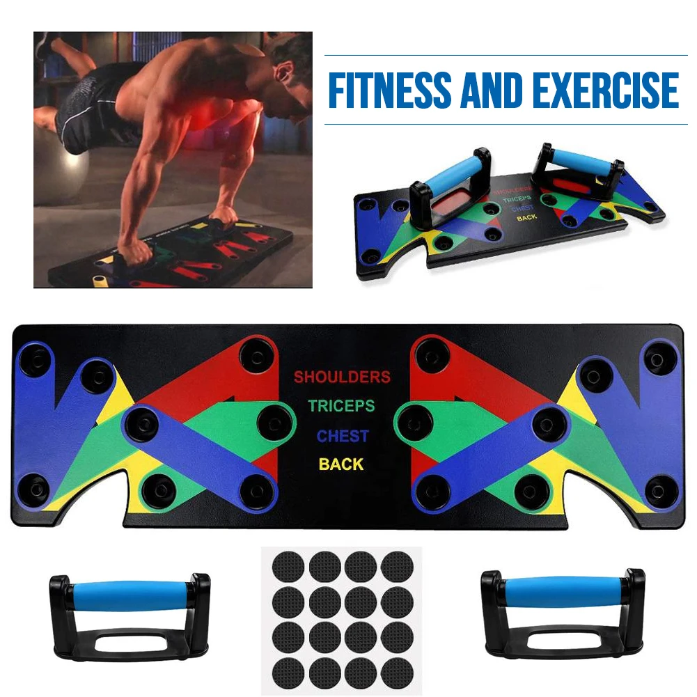 

9 in 1 Push Up Rack Board Men Women Comprehensive Fitness Exercise Push-up Stands Body Building Training System Home Equipment