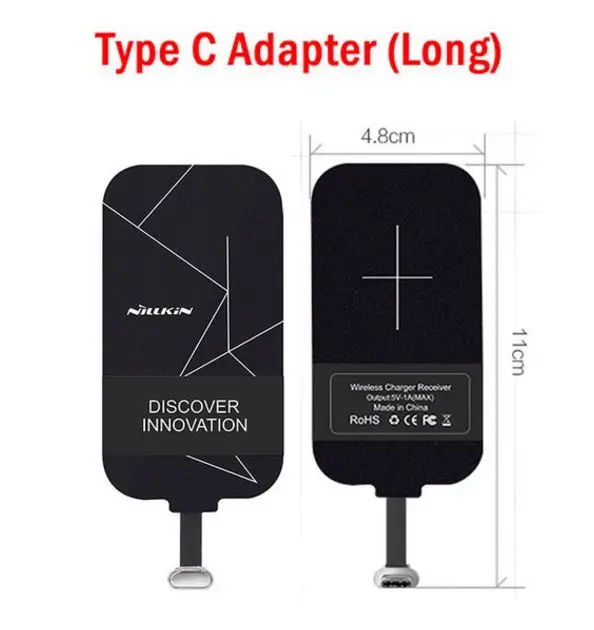Nillkin Волшебные этикетки QI беспроводной зарядный приемник Micro USB/type C адаптер для iPhone 5S, SE 6 6 S 7 Plus для samsung S6 S7 Edge - Тип штекера: for Type C L