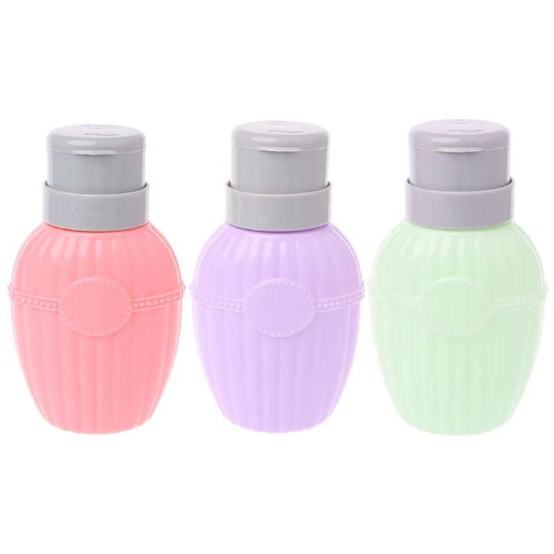 

250ml Empty Nail Art Pump Dispenser Acetone Polish Remover Alcohol Bottle Liquid