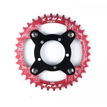 Велосипедный спорт 104BCD Алюминий сплав 32T 34 Т 36 38T узкая широкая цепь из колец цепь цепного колеса мотоцикла MTB велосипеда передняя Звездочка w/104 BCD, цепочка, кольцо, Человек-паук для адаптера переменного тока