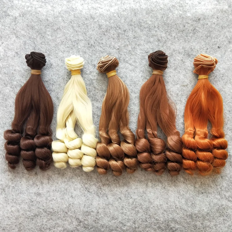

5PCS/LOT New Arrival 15CM Curly Doll Hair For BJD Wigs DIY