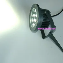 По DHL! CE, IP65, 12W Светодиодный точечный светильник, светодиодный светильник для сада, светодиодный светильник для газона, 110V-250VAC, DS-07-15-12W, 2 года гарантии