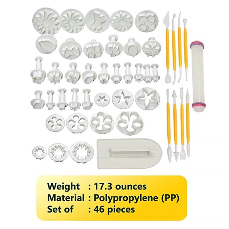 Пластиковые формы для помадки для украшения тортов, инструменты для выпечки, формы для выпечки, набор форм для выпечки тортов, Аксессуары для выпечки