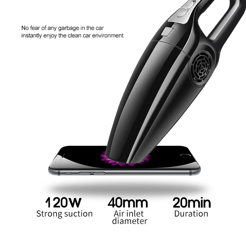 

Super Suction Car Wet Dry Dual-use Cleaner with washable HEPA filter Ultra-long Cord High Power Vacuum Cleaner 120W low noise