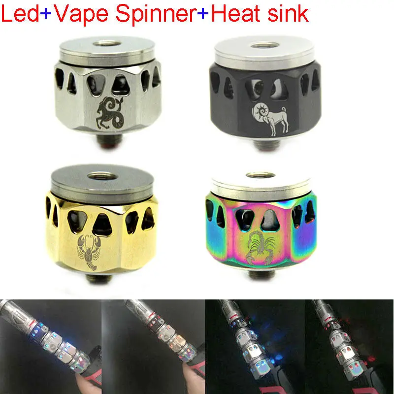 Светодиодная вспышка для Vape Спиннер игрушка фиджет теплоотвод СДВГ 3in1