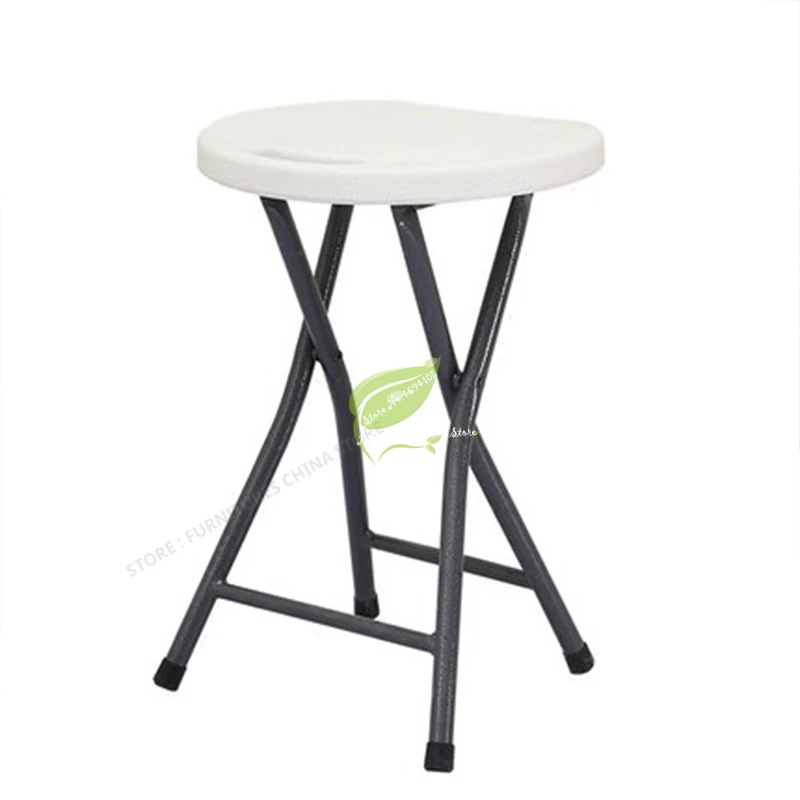 

Multiple Colour Household Chair Concise Table High Round Bench Camp Stool Small The Bench Simple and Easy Portable Backrest