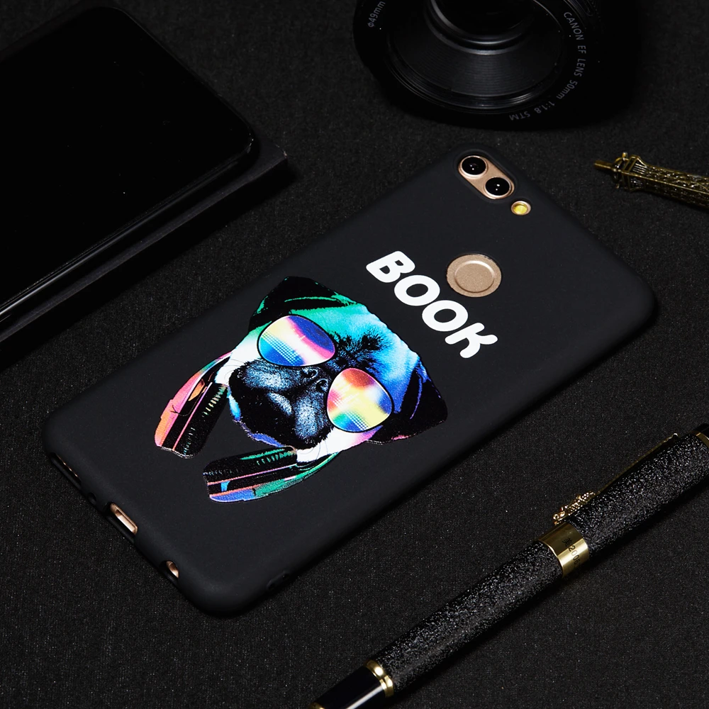 Owl Cartoon Case for Huawei Y9 2018 Cases Coque for Huawei Y7 prime Y9 2018 2017 Enjoy 7S 8 9 Plus Honor 7C P Smart TPU Cover (4)
