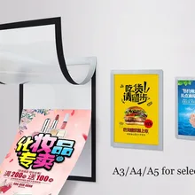 Магнитная рамка для постера с картинкой, бумажная бирка для объявлений, держатель для этикеток, чехол для документов, фото, на стену, клейкая рамка, рукав