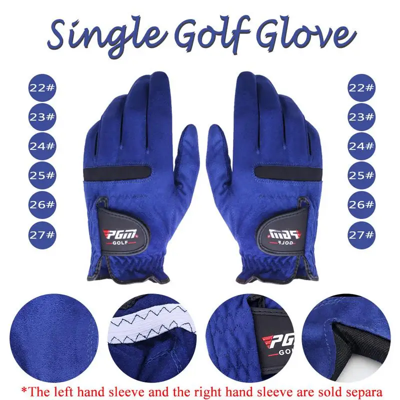 

Men Right Left Hand Golf Gloves Sweat Absorbent Microfiber Cloth Soft Breathable Abrasion Gloves Brand New Arrival