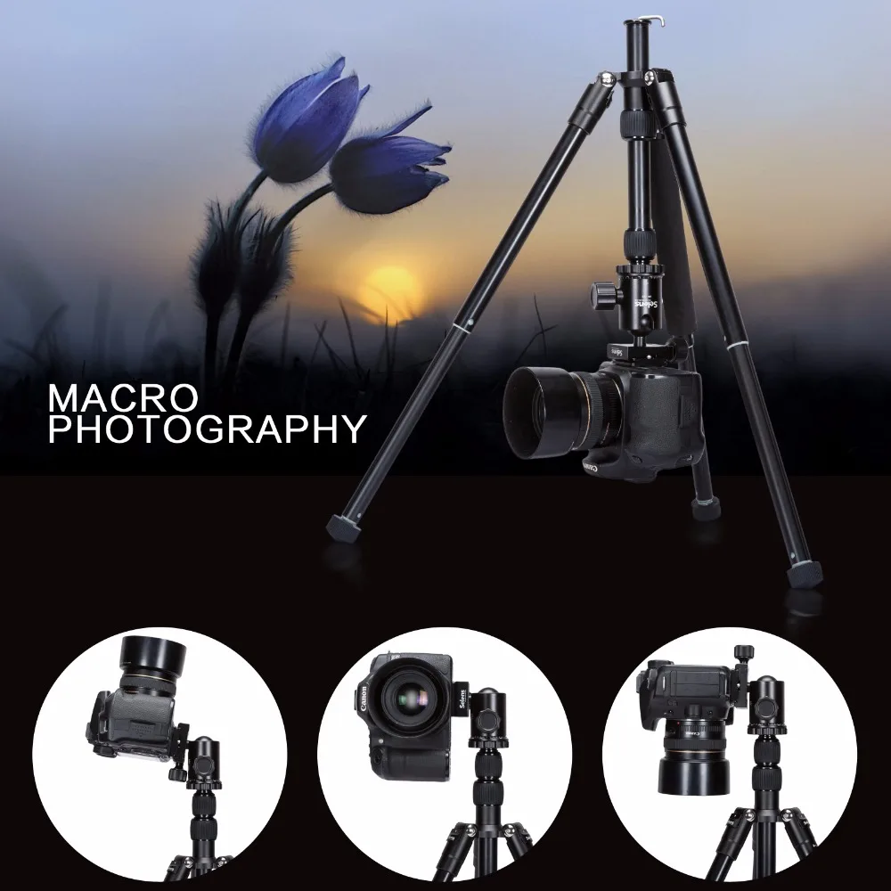 Portable Professional Photographic Aluminum Travel Table Monopod Camera Tripod For Cellphone Smartphone Canon Sony Nikon Compact Camera (6)