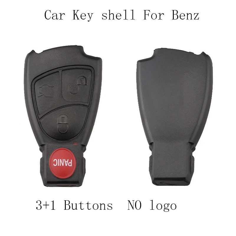 Замена корпуса смарт-чехол для дистанционного ключа от машины 2/3/4 кнопки для Mercedes Benz M S C E CLS CLK автомобильных ключей крышка без логотипа