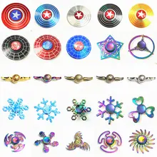 Американский Человек-паук Купидон Снежинка Спиннер EDC ручной Спиннер аутизм СДВГ Дети Рождественские подарки металлические пальчиковые игрушки Спиннеры