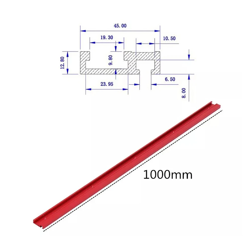 1000 мм деревообрабатывающая высота Торцовочная дорожка Т-образная стопа раздвижные кронштейны Т-образные алюминиевые профили верстак DIY аксессуары