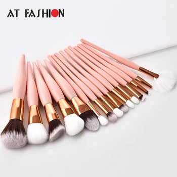 

Professional Makeup Brush Set High Quality 8/12/15pcs Makeup Brushes Powder Foundation Eyeshadow Make Up Brush Tools Kit