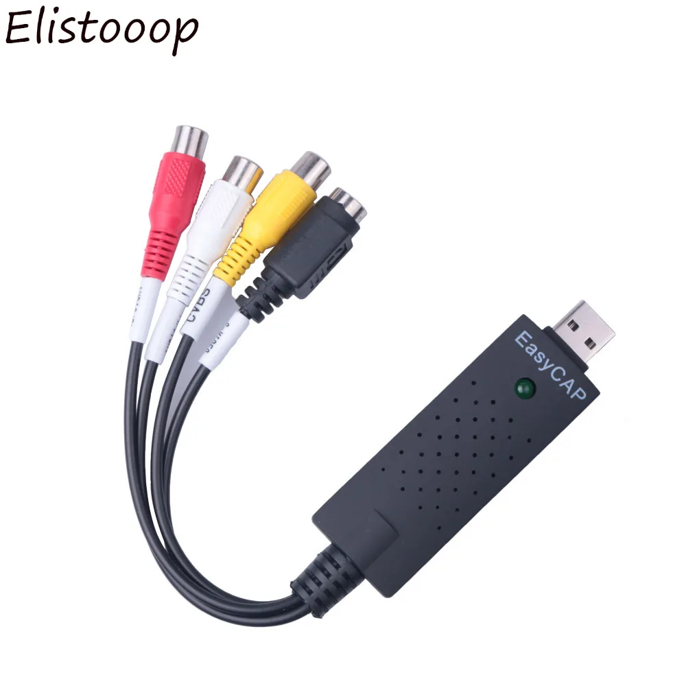 

Easycap Video capture Connector USB 2.0 Converter Video Capture Card TV Tuner VCR DVD AV Audio for PC/Laptop HD Android