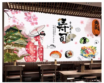 beibehang Custom wall papers home decor formaldehyde-free personalized decorative painting wallpaper sushi restaurant background 1