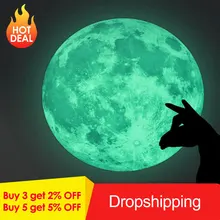 Светящиеся звезды луна наклейки на стену светящиеся наклейки луна светится в темноте для детской комнаты украшения Pegatinas де Pared настенные наклейки