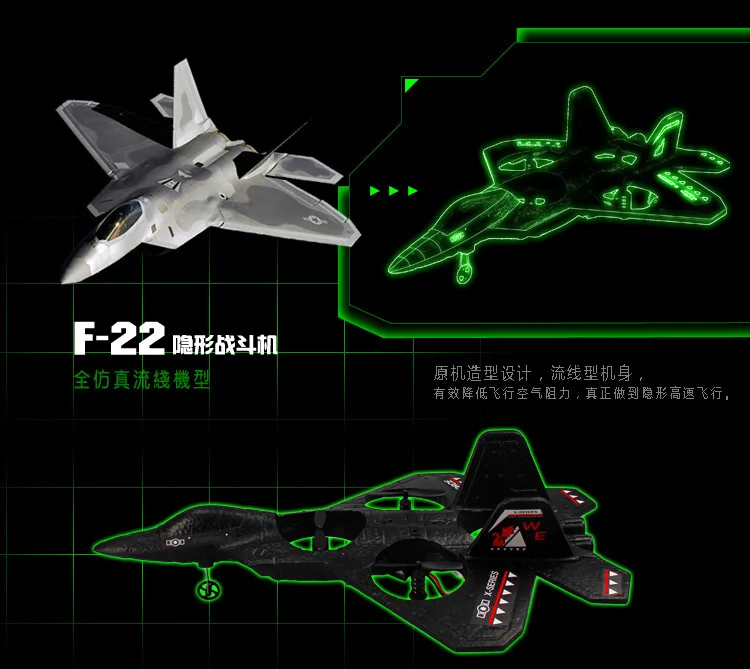 2,4 г 4,5 канал romote управление F-22 истребитель Eagle Jet B-2 стелс бомбардировщик RC самолет Дрон электрические летающие игрушки