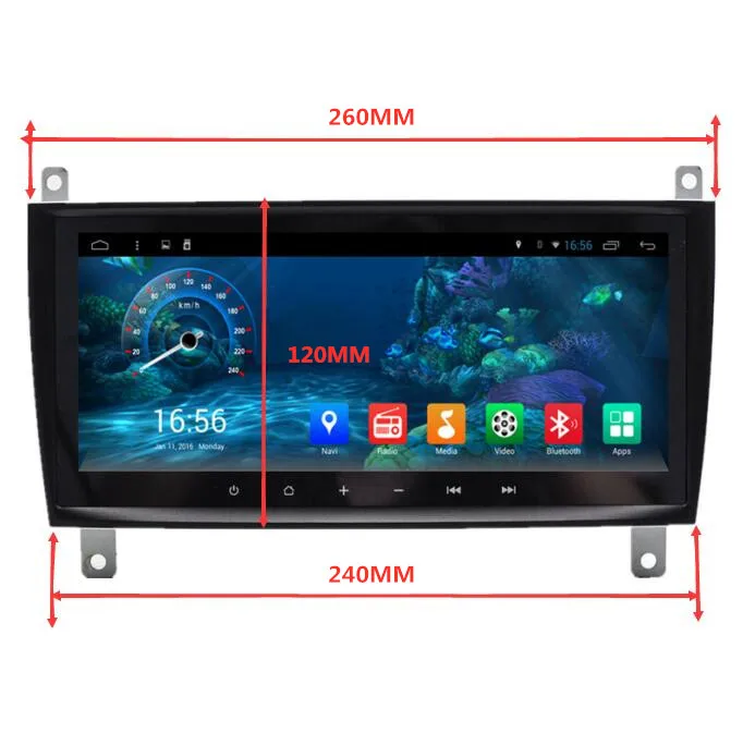 8," Android автомобильный Радио DVD gps навигация Центральный Мультимедиа для Mercedes Benz C CLS CLC CLK класс W203 W209 W219 - Цвет: 260X240