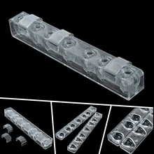 7 DIY 3D Flor de Rose Rose PC Policarbonato Plástico Molde Del Caramelo de Chocolate Bandeja de Cubitos de Hielo Molde de Gelatina Clara Herramienta Hornear
