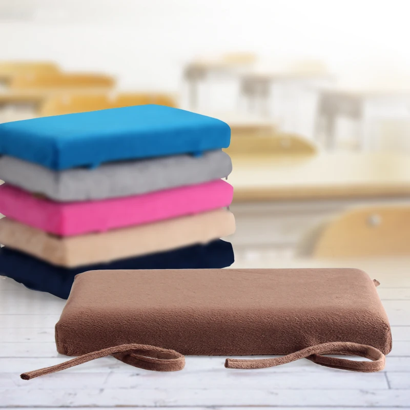 

4 Season Memory Foam Student Chair Seat Cushion Thick Soft Seat Mat for Home Car Office Outdoor Buttock Pad Tie On Chair 34*24cm