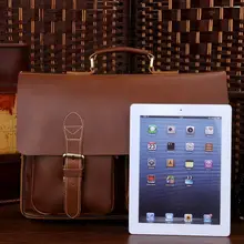 J.M.D Винтаж кожа лучшая сумка для мужчин's Мужские портфели большой ёмкость кожаная сумка для ноутбука Бизнес человек 7105X-1