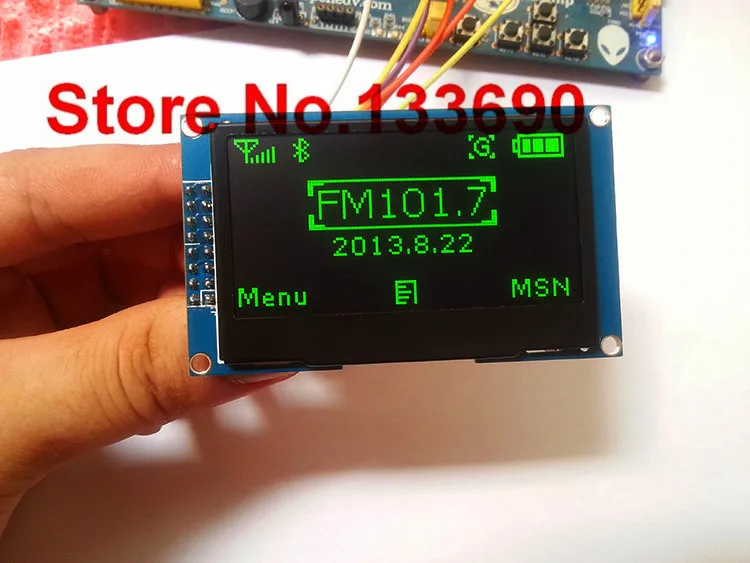 3,3 В 2,42 дюйма Зеленый 128x64 OLED дисплей модуль OLED 8bit-6800/8080 4-SPI последовательный IEC IIC интерфейс 16PIN SSD1309 драйвер