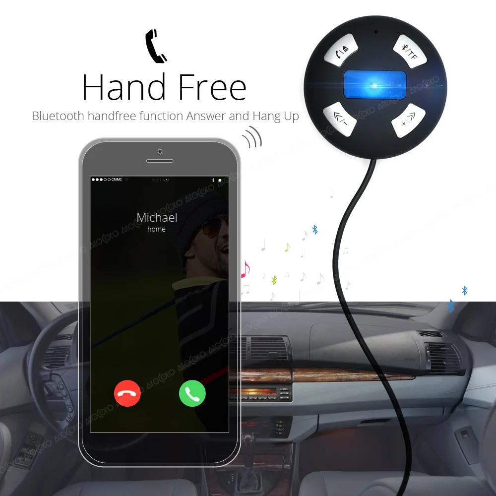 Bluetooth автомобильный комплект 12 Pin разъем модуль AUX приемник адаптер для BMW E60 E61 E39 CD