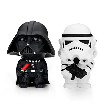 

2pcs/set For Star Wars Stormtrooper Dashboard Ornament Decoration Darth Vader Figure Doll Automobiles Interior Trims Home Gift