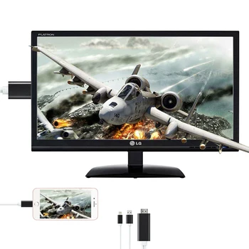 

USB HDMI 1080P Smart Converter Cable for Apple iPhone HDTV TV 8 Pin to HDMI Male Cable Digital AV for iPhone for IOS Clearance