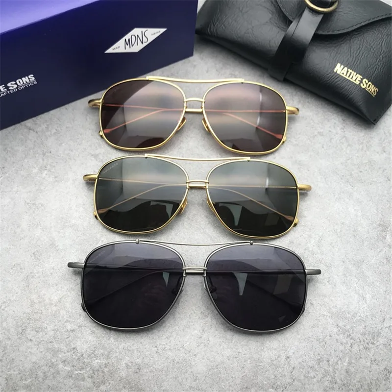 Авиационные солнцезащитные очки B из чистого титана, солнцезащитные очки для мужчин,, Ультралегкая защита для женщин, поляризованные зеркальные дизайнерские солнцезащитные очки