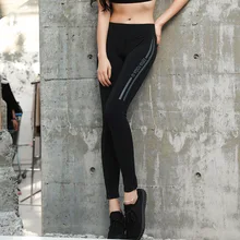 Осень для женщин Леггинсы для йоги спортивные колготки быстросохнущая эластичный Бег Леггинсы для дышащие спортивные Training брюки девочек