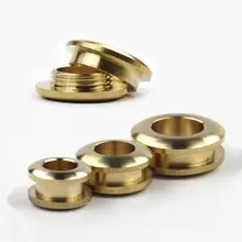 Œillets arrières vissés en laiton massif, avec œillets de lavage, accessoires artisanaux en cuir pour vêtements, chaussures ou jeans, 2 pièces