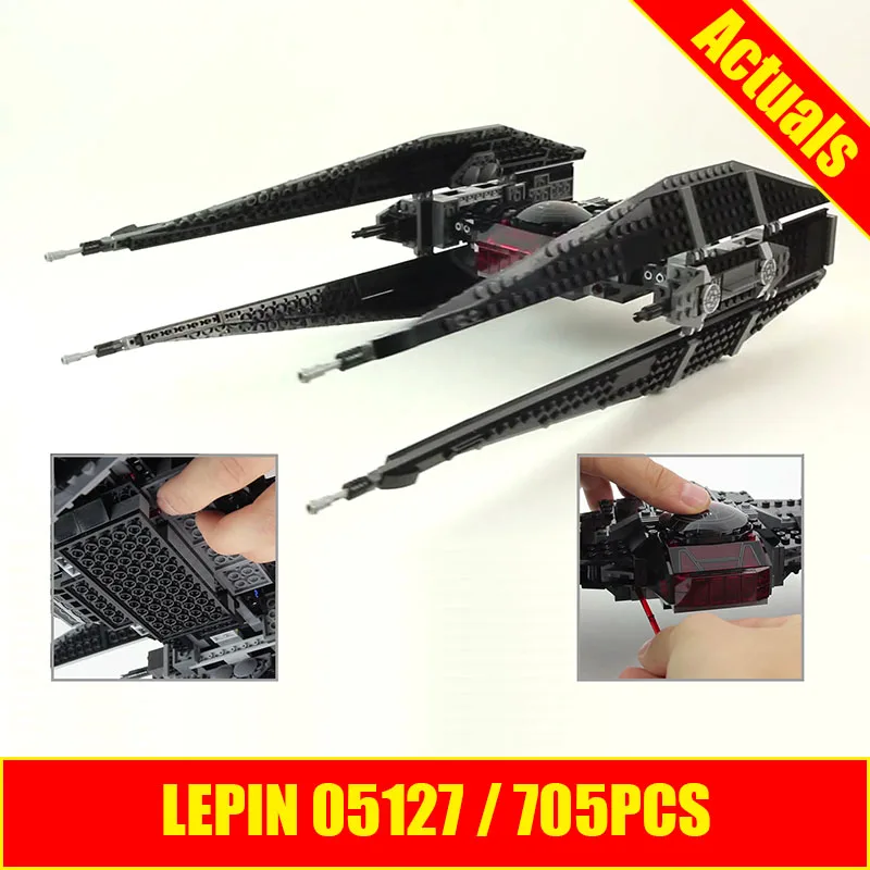 Lepin 05127 The Tie Model Fighter Set 705Pcs Star Plan Series 75179 War Building Blocks Bricks