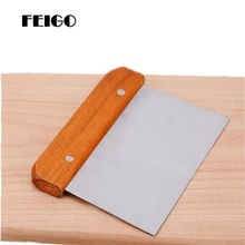 FEIGO 1 шт. кухонный скребок из нержавеющей стали для выпечки кондитерских инструментов скребок для теста резак для теста кухонный инструмент для выпечки режущий инструмент F735