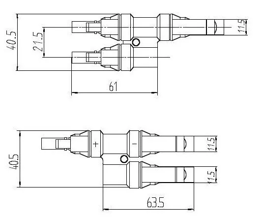 MC4 адаптеры MC4 от 2 до 1 T соединительные разъемы 30A TUV FFM или MMF