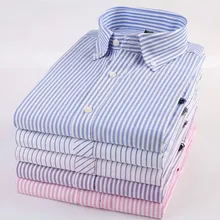 Новая высококачественная оксфордская ткань Повседневная мужская повседневная Клетчатая Мужская рубашка из хлопка с коротким рукавом мужская рубашка