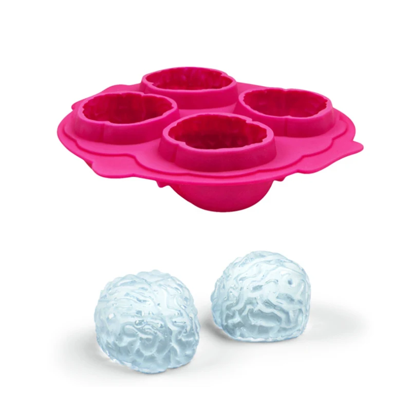 

Brain Shape 3d Silicone Ice Mold Freeze Ice Cube Tray Ice Ball Maker Diy Fondant Cake Chocolate Soap Mould Ice Cream Tool