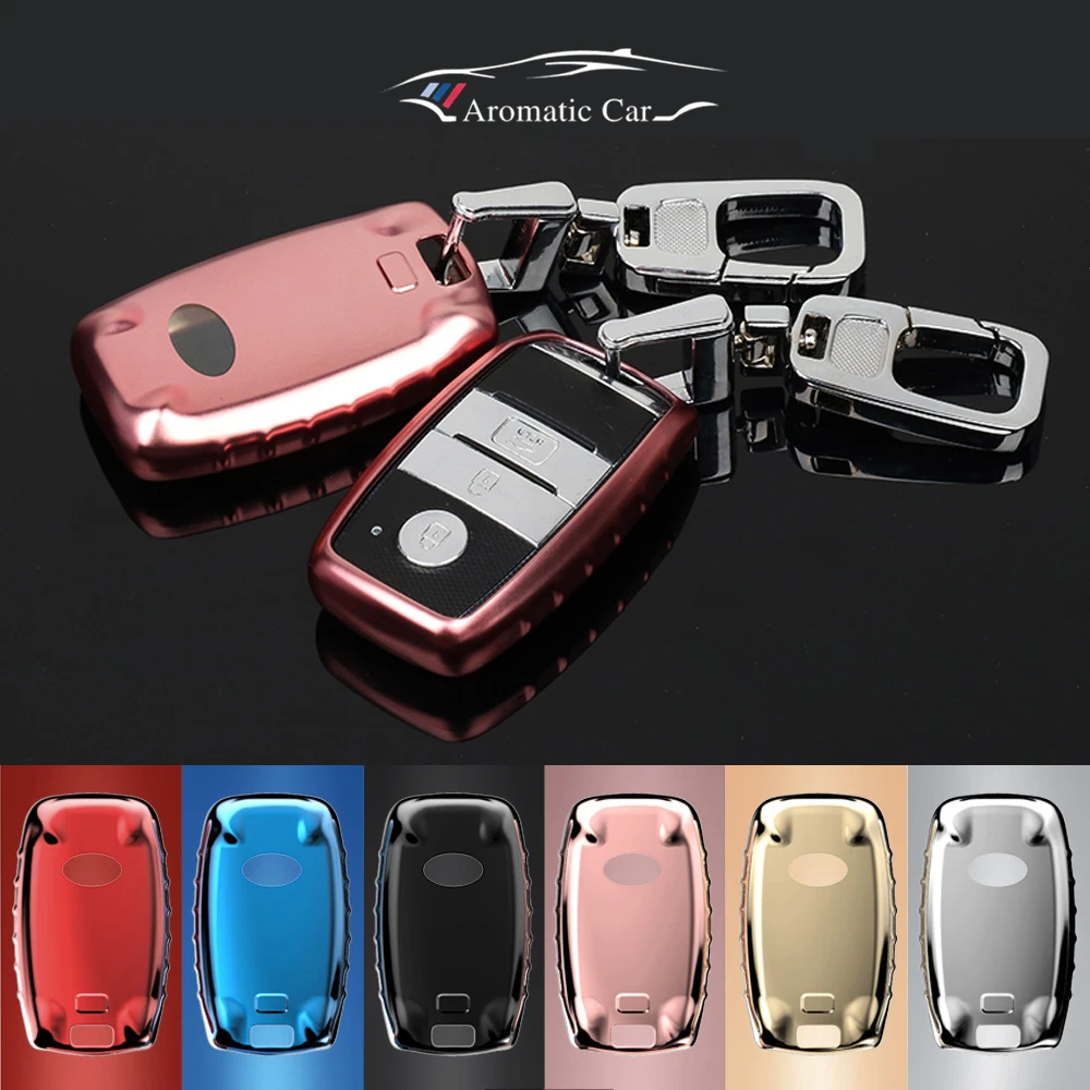 

Car styling soft TPU car key cover case for kia rio sportage 2016 ceed sorento cerato K2 K3 K4 K5 smart remote key cover