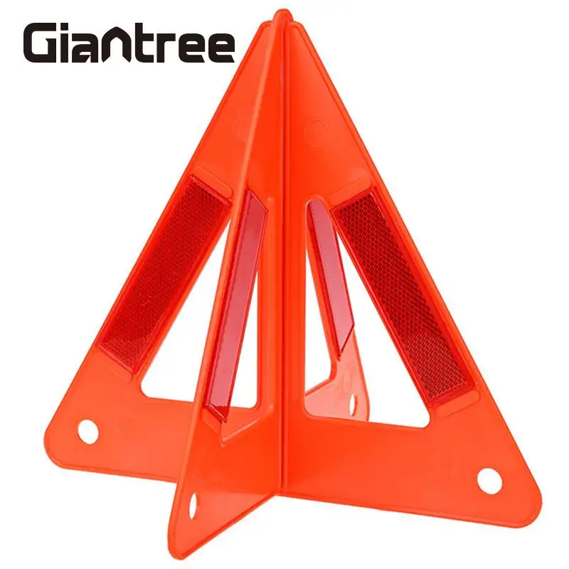 

giantree Triangle Reflective Warning Board Automobile Car Hazzard Orangered Foldable Car Breakdown Reflective